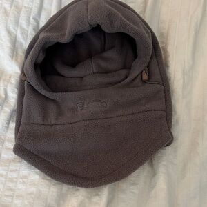 Grey fleece balaclava